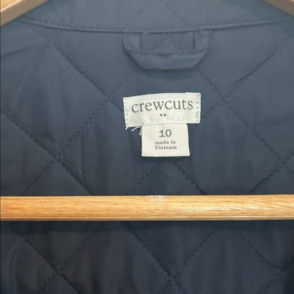 Crewcuts J.Crew Boys Navy Blue Quilted Barn Jacket Size 10 EUC - Picture 3 of 4